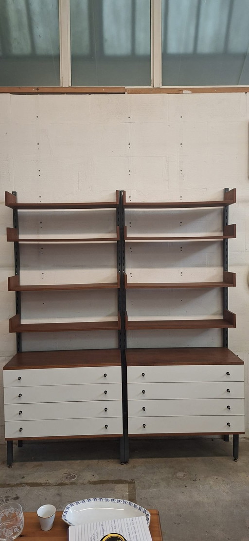 Sistema de pared de teca vintage