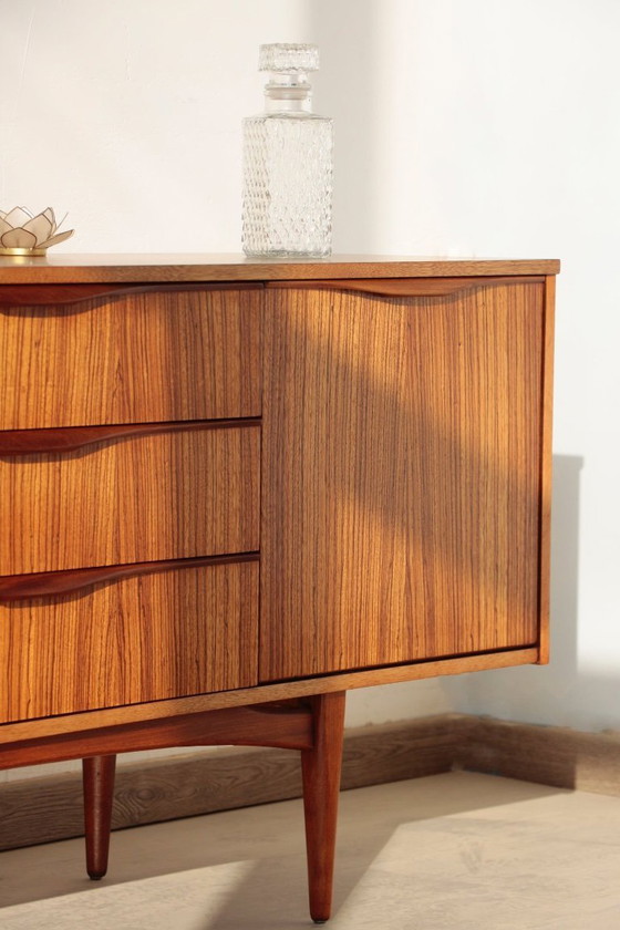 Image 1 of Credenza vintage in teak e zebrano – Elliots of Newbury, anni '60