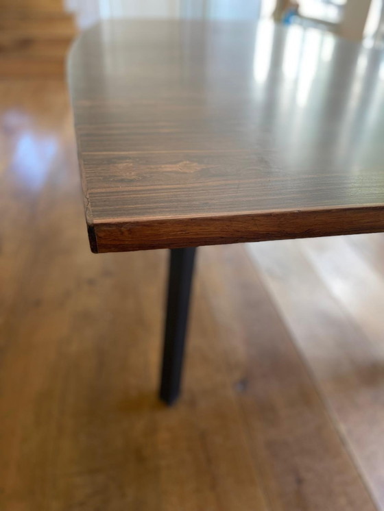 Image 1 of Grande tavolo da pranzo in palissandro, a forma di botte, metà secolo, 250x100/120cm
