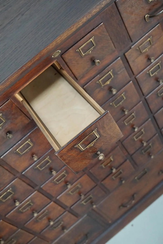 Image 1 of Großer französischer Notar-Apothekerschrank / Aktenschrank aus Eiche, 1920er/30er Jahre