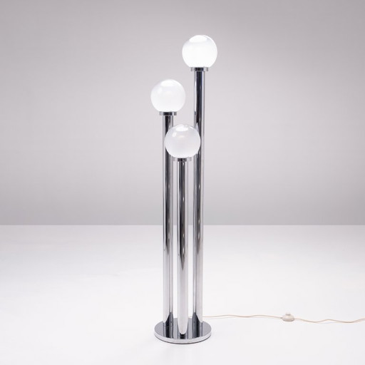 1x Vintage Italian Murano Glass Floor Lamp 1970s