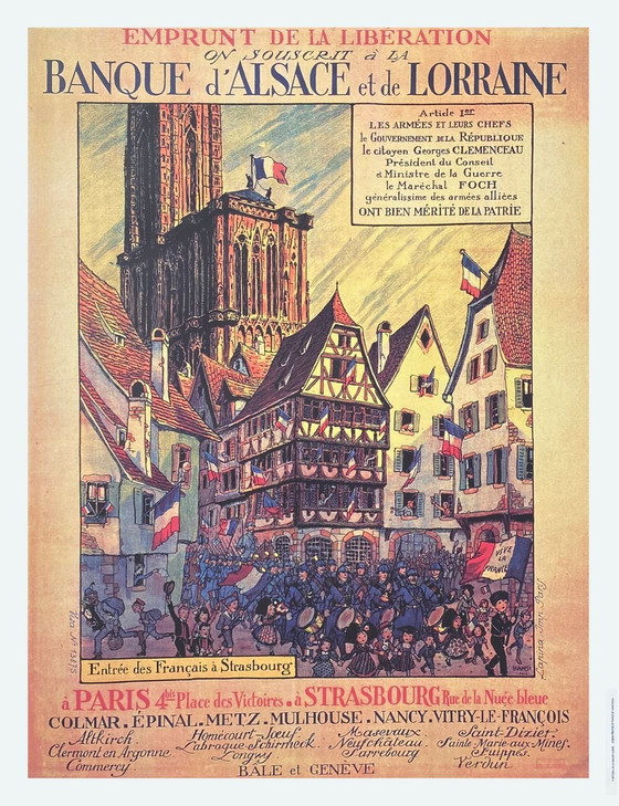 Image 1 of COLLECTIEF - HISTORISCH MUSEUM VAN DE EERSTE WERELDOORLOG Bevrijdingslening - Straatsburg