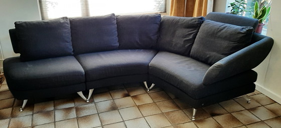 Image 1 of Rolf Benz 222 Design Hoekbank  Met Love Seat