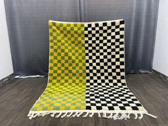 Image 1 of Two traditional Moroccan handwoven Berber rugs, size 2 (1.5/2.5) m