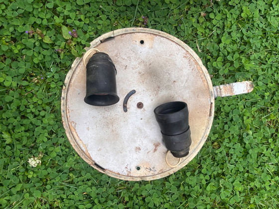 Image 1 of Vintage XXL marbled ceiling lamp ceiling light Gispen