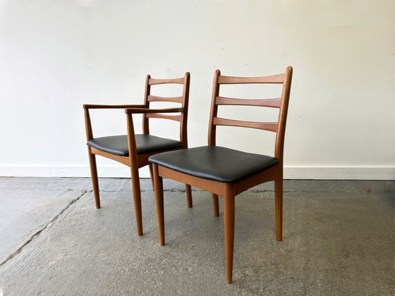 Image 1 of 1960/70s Mid-Century set of 6 dining chairs by Schreiber Furniture