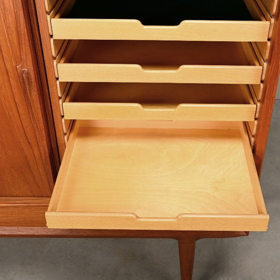 Gunni Omann Teak Sideboard oder Highboard für Omann Jun Møbelfabrik, Dänemark 1960er – Wood (photo 20 of 24)