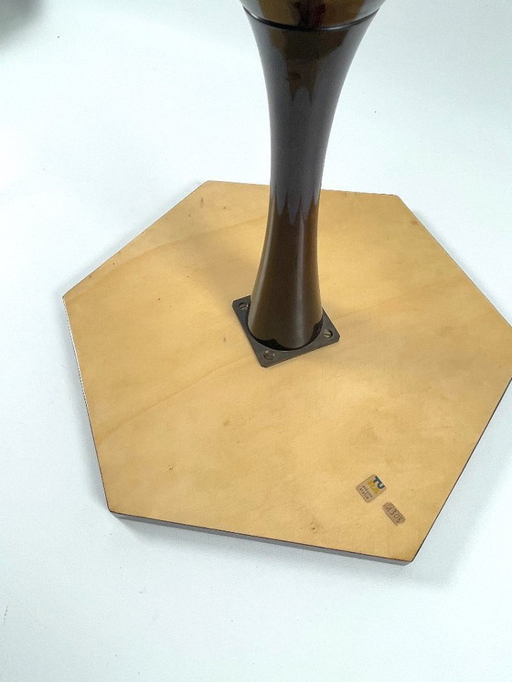 Image 1 of Aldo Tura Side Table Goat Leather Italy