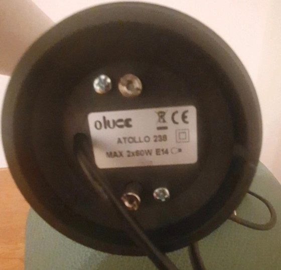 Image 1 of Design authentique - Lampe de table Atollo 238 Gold par Vico Magistretti (Oluce)