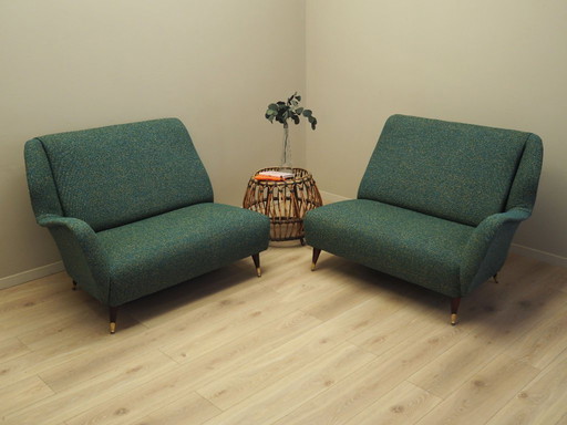 Ensemble de deux canapés, design italien, années 1970, production : Italie