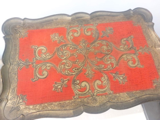 Tavolini impilabili fiorentini, Italia 1950, firmati. – Plastic, Wood (photo 6 of 15)