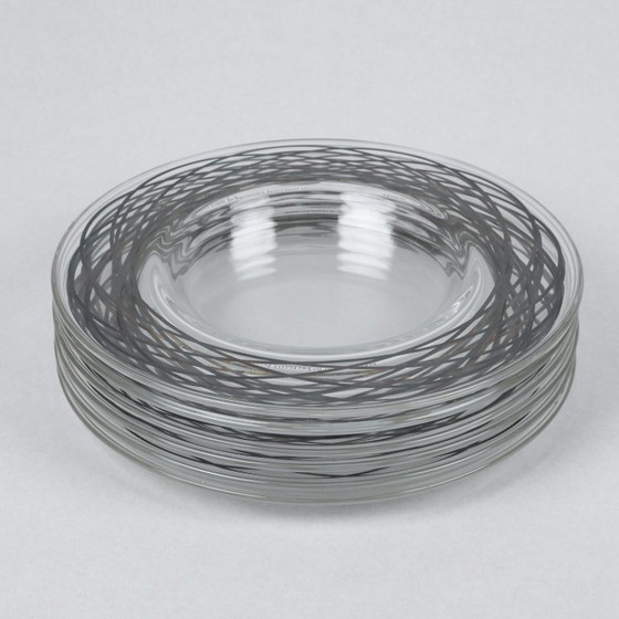 Image 1 of 6 piece plate set by Barbara Forni for Egizia, HWC, Ettore Sottsass Associati