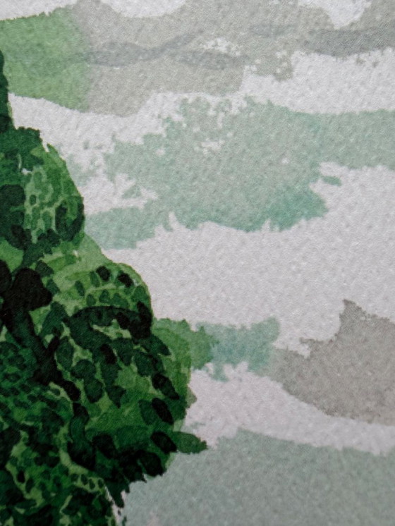 Image 1 of David Hockney, Straße und Bäume bei Wetwang, Copyright David Hockney, Gedruckt in Großbritannien