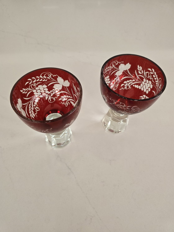 Image 1 of Antichi bicchieri boemi