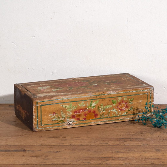 Scatola orientale antica gialla dipinta a mano (c.1900) #25 – Oggetti decorativi (photo 4 of 40)
