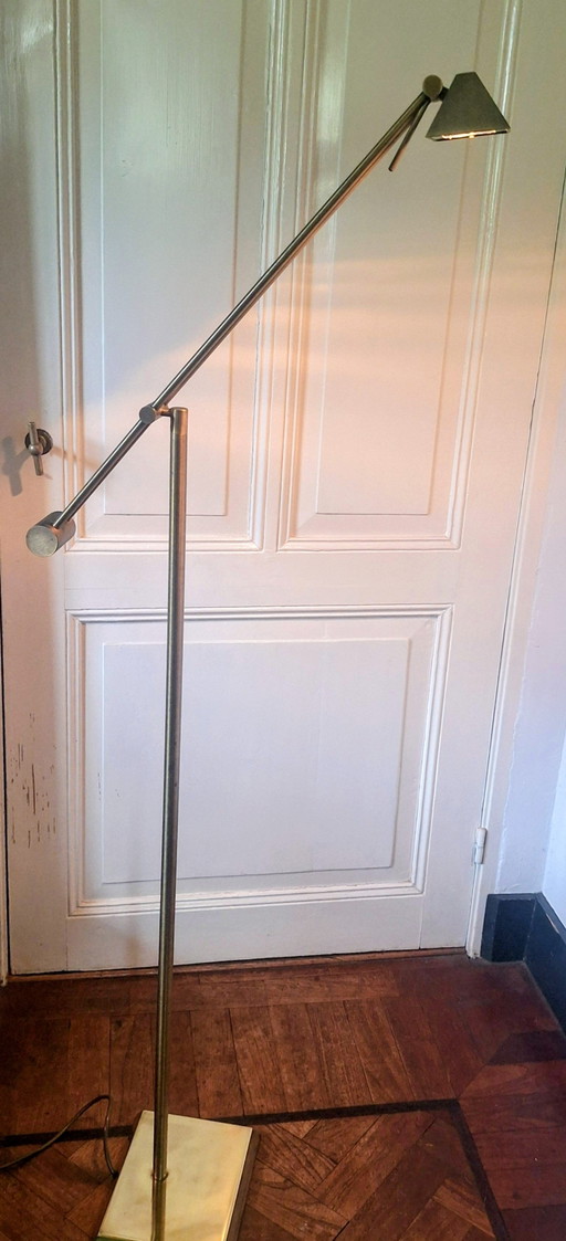 Lampada da lettura Hillebrand in bronzo – vloerlampen, Brass, Bronze
