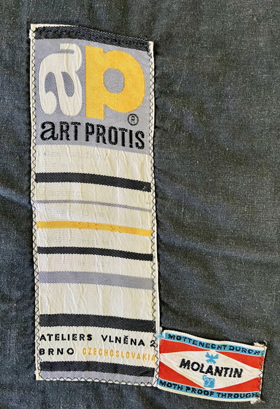 Olga Karlíková – Art Protis Original 1969 – Kompozice – karlikova, Wall decoration, Textile (photo 8 of 11)