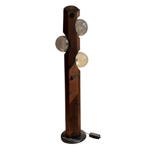 Lampadaire design brutaliste - Temde Leuchten, années 60, Suisse