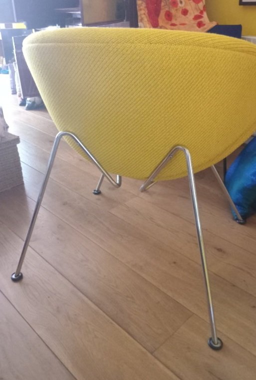 Artifort Orangenscheibe F437 – Beistellstühle, Chrome, Metal (photo 4 of 6)