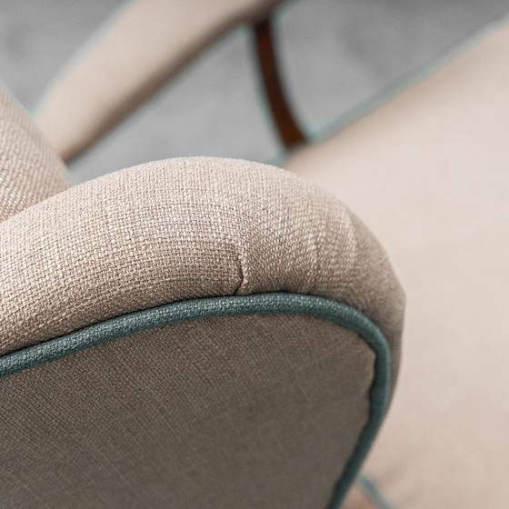 Image 1 of POLTRONA IN TESSUTO ATTRIBUITA A PAOLO BUFFA, ANNI '50, VINTAGE, DESIGN MODERNO