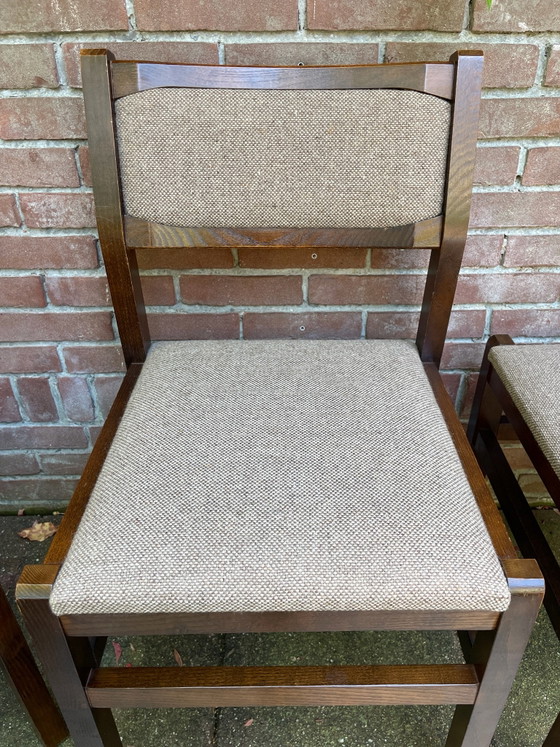 Set di sedie da pranzo vintage stile Pastoe – Legno, Lana (photo 13 of 15)