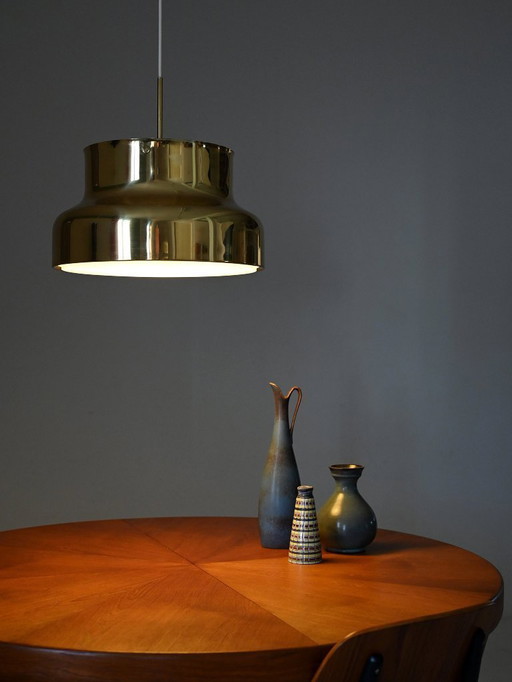 Lampada a sospensione Bumling in ottone di Anders Pehrson