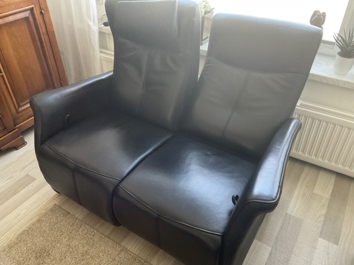 Canapé inclinable en cuir