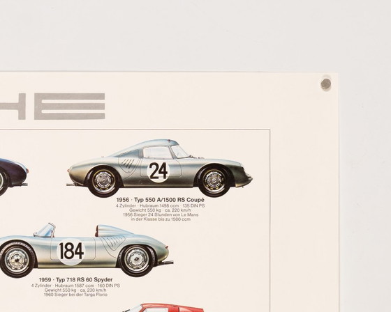 Auto da corsa Porsche – 1980 – Poster originale vintage Porsche di Ken Rush – Motorsport vintage – 76x102 cm (photo 7 of 8)