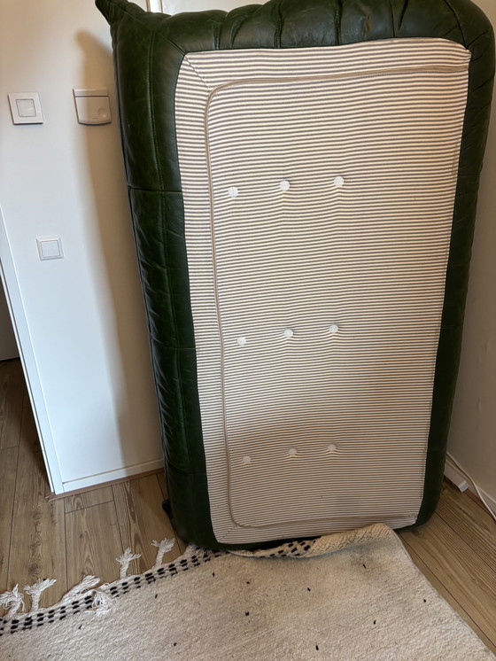 Image 1 of Togo Sofa von Ligne Roset by Michel Ducaroy 3-Sitzer grünes Leder