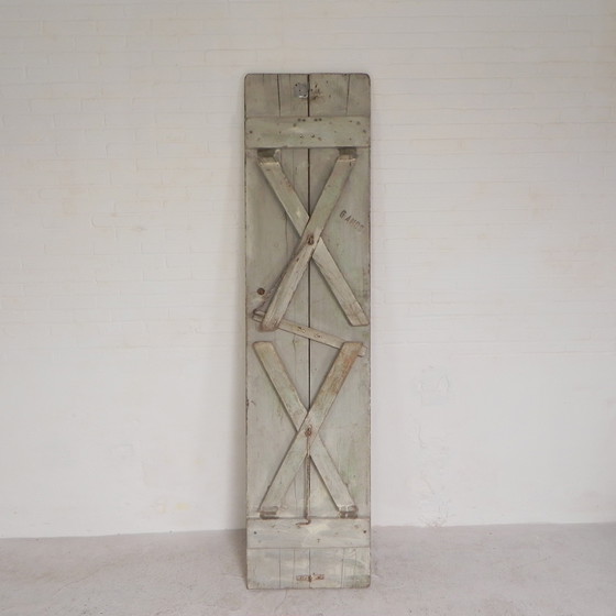 Image 1 of Grande table pliante, table à bière Biere Amos Metz, années 1930