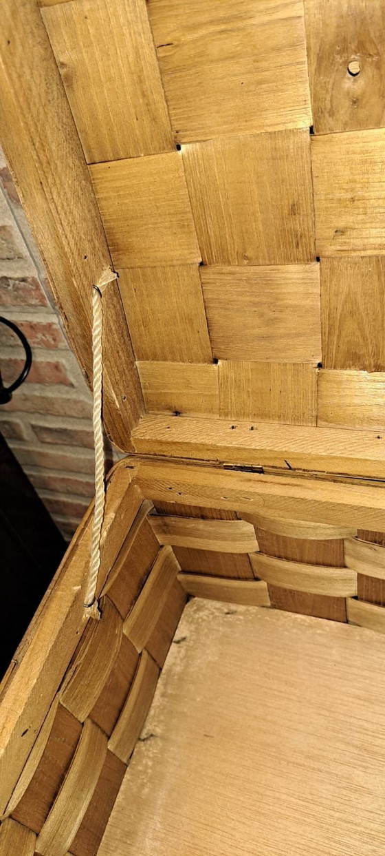 Scatola in legno intrecciato vintage, Oggetti decorativi, Marrone (foto 7 di 8)