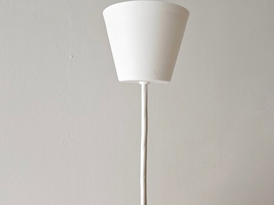 Image 1 of LUSTRE SUSPENSION BOULE VINTAGE 1960 ROTAFLEX RESINE ORANGE 60S 1960S SPACE AGE