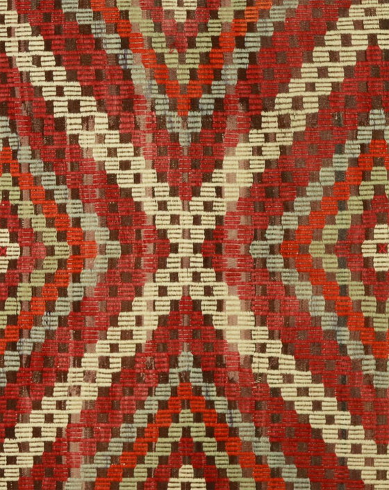 Grande Kilim Yoruk anatolico vintage, 250 × 175 cm – Tappeto in lana tessuto a mano con tecnica a tessitura (photo 2 of 5)