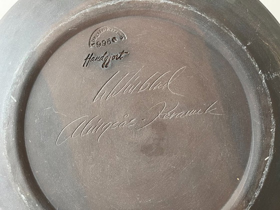 Image 1 of Grand bol vert vintage par Ulla Winblad