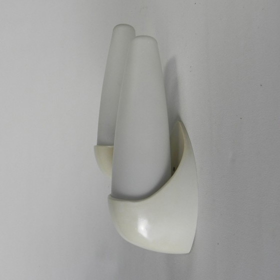 Image 1 of Set di 2 lampade da parete Bo Niko con supporto in bachelite, anni '60