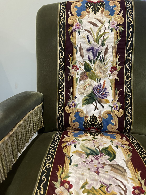 Image 1 of Coppia di poltrone in velluto