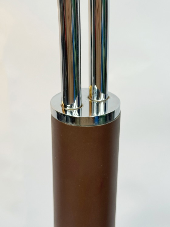Lampada da terra vintage Dijkstra a doppio arco a forma di fungo – Anni '70, era spaziale – Dijkstra Lampen (photo 5 of 8)