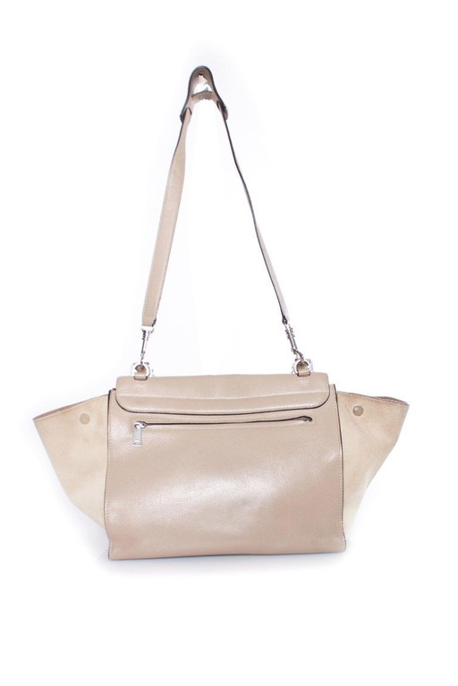 Borsa Celine modello Trapeze, color beige.