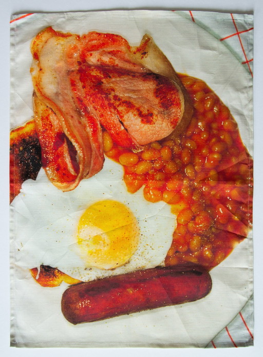 Torchon original Martin Parr / 'Breakfast' / 'British Food' / 70 x 50cm