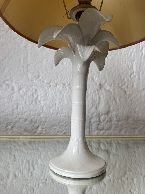 Image 1 of Tommaso Barbi ceramic palm tree lamp, 1960s