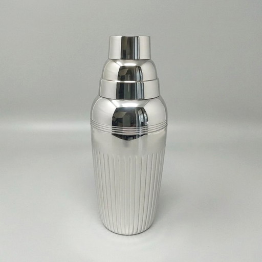 1930s Art Deco Jordan "Sheffield Collection" Silver-Plated Cocktail Shaker. Made in England