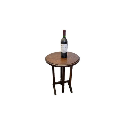 Old French Oak Folding Side Table, 1950s – bijzettafels, Wood