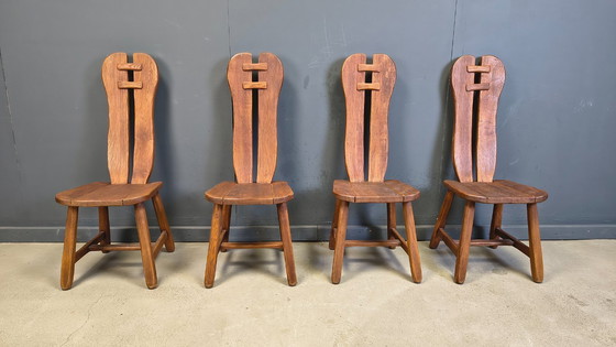 Image 1 of Vintage eetkamerstoelen van Depuydt, België, jaren 60.