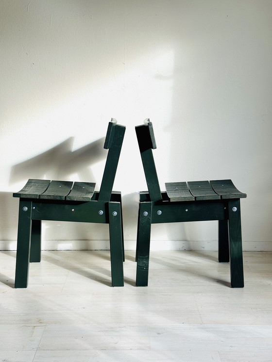 Image 1 of Sillas Ikea Industriell Piet Hein Eek verde oscuro