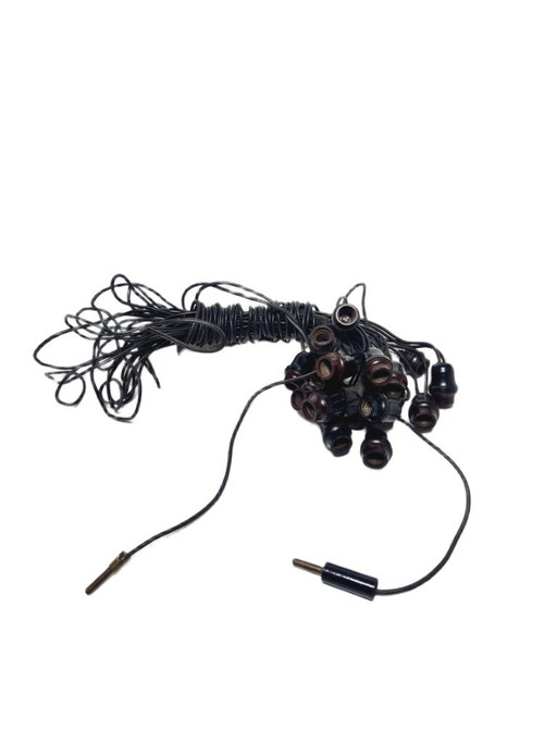 Ebonieten Art Deco kerstverlichting, Polen, jaren 1930 – Plastic, Rubber