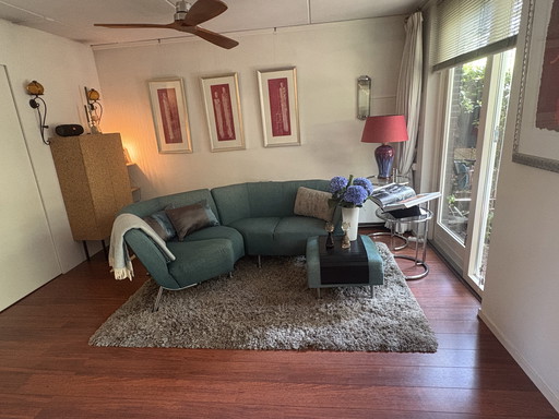 Leolux sofa with footstool