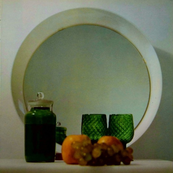 Image 1 of Specchio rotondo vintage di Gino Colombini per Kartell, anni '60