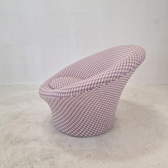 Image 1 of Fauteuil et ottoman en tissu vintage par Pierre Paulin pour Artifort, 1960s