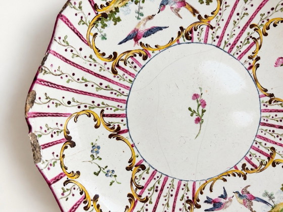 Assiette circa XVIII Aprey, Vaisselle, Céramique, Multicolore (photo 6 sur 11)