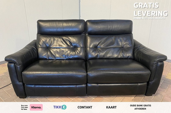 Image 1 of Black Cinema 2-seat Relax Sofa with USB Charger Socket
